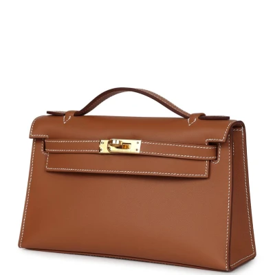 Hermes Kelly Pochette Gold Swift Gold Hardware Hermes Kelly Pochette Gold Swift Gold Hardware