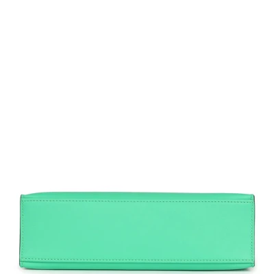 Hermes Kelly Pochette Vert Comics Swift Palladium Hardware Hermes Kelly Pochette Vert Comics Swift Palladium Hardware