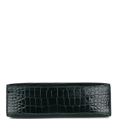 Hermes Kelly Pochette Vert Cypress Shiny Alligator Gold Hardware Hermes Kelly Pochette Vert Cypress Shiny Alligator Gold Hardware