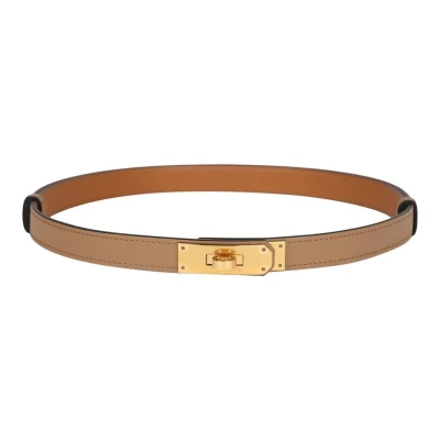 Hermes Kelly Pocket Belt 18 Vert Criquet/Chai/Bleu Frida Epsom Gold Hardware Hermes Kelly Pocket Belt 18 Vert Criquet/Chai/Bleu Frida Epsom Gold Hardware