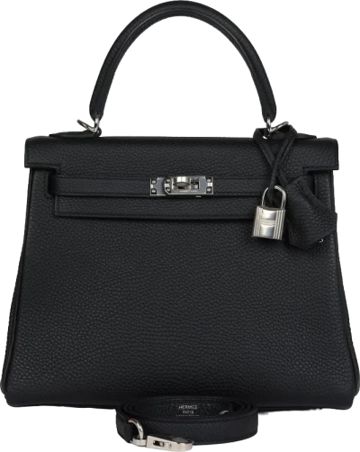Hermes Kelly Retourne 25 Black Togo Palladium Hardware Hermes Kelly Retourne 25 Black Togo Palladium Hardware