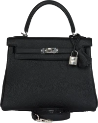 Hermes Kelly Retourne 25 Black Togo Palladium Hardware Hermes Kelly Retourne 25 Black Togo Palladium Hardware