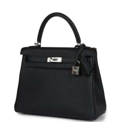 Hermes Kelly Retourne 25 Black Togo Palladium Hardware Hermes Kelly Retourne 25 Black Togo Palladium Hardware