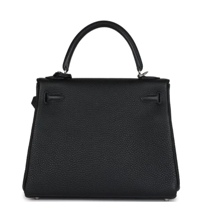 Hermes Kelly Retourne 25 Black Togo Palladium Hardware Hermes Kelly Retourne 25 Black Togo Palladium Hardware