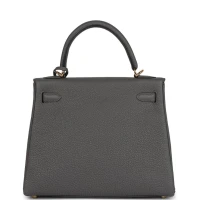 Hermes Kelly Retourne 25 Etain Togo Gold Hardware Hermes Kelly Retourne 25 Etain Togo Gold Hardware