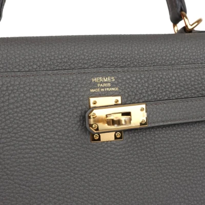 Hermes Kelly Retourne 25 Etain Togo Gold Hardware Hermes Kelly Retourne 25 Etain Togo Gold Hardware