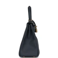 Hermes Kelly Retourne 25 Gris Misty Togo Permabrass Hardware