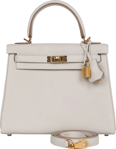 Hermes Kelly Retourne 25 Gris Pale Togo Gold Hardware Hermes Kelly Retourne 25 Gris Pale Togo Gold Hardware