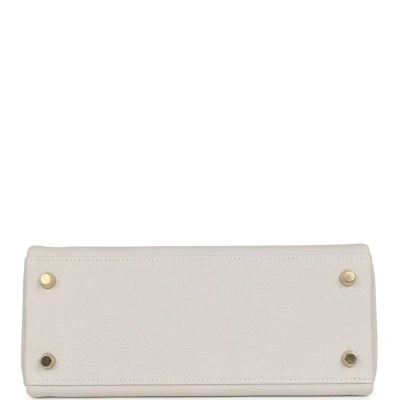 Hermes Kelly Retourne 25 Gris Pale Togo Gold Hardware Hermes Kelly Retourne 25 Gris Pale Togo Gold Hardware