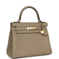Hermes Kelly Retourne 28 Beige Marfa Clemence Gold Hardware Hermes Kelly Retourne 28 Beige Marfa Clemence Gold Hardware