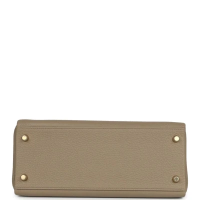 Hermes Kelly Retourne 28 Beige Marfa Clemence Gold Hardware Hermes Kelly Retourne 28 Beige Marfa Clemence Gold Hardware