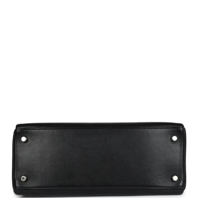 Hermes Kelly Retourne 28 Black Evergrain Palladium Hardware Hermes Kelly Retourne 28 Black Evergrain Palladium Hardware