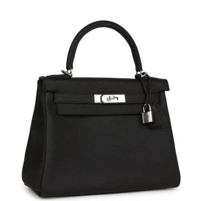 Hermes Kelly Retourne 28 Black Togo Palladium Hardware Hermes Kelly Retourne 28 Black Togo Palladium Hardware