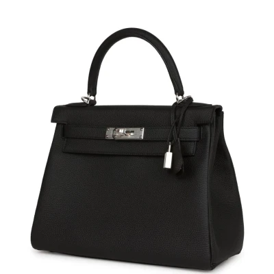 Hermes Kelly Retourne 28 Black Togo Palladium Hardware Hermes Kelly Retourne 28 Black Togo Palladium Hardware