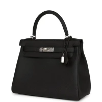 Hermes Kelly Retourne 28 Black Togo Palladium Hardware Hermes Kelly Retourne 28 Black Togo Palladium Hardware