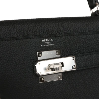 Hermes Kelly Retourne 28 Black Togo Palladium Hardware Hermes Kelly Retourne 28 Black Togo Palladium Hardware