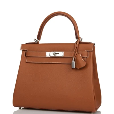 Hermes Kelly Retourne 28 Gold Evercolor Palladium Hardware Hermes Kelly Retourne 28 Gold Evercolor Palladium Hardware