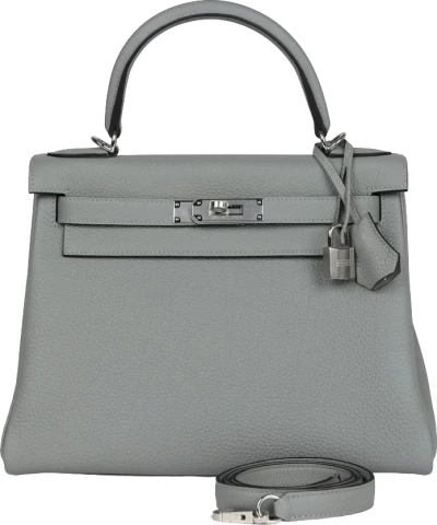 Hermes Kelly Retourne 28 Gris Mouette Togo Palladium Hardware Hermes Kelly Retourne 28 Gris Mouette Togo Palladium Hardware