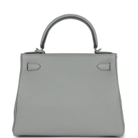 Hermes Kelly Retourne 28 Gris Mouette Togo Palladium Hardware Hermes Kelly Retourne 28 Gris Mouette Togo Palladium Hardware