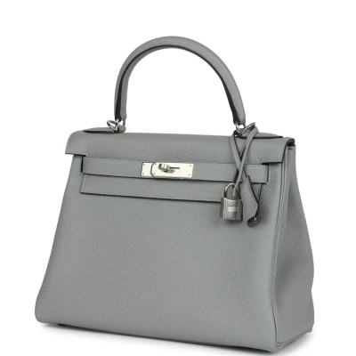 Hermes Kelly Retourne 28 Gris Mouette Togo Palladium Hardware Hermes Kelly Retourne 28 Gris Mouette Togo Palladium Hardware