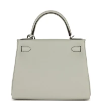 Hermes Kelly Retourne 28 Gris Neve Togo Palladium Hardware Hermes Kelly Retourne 28 Gris Neve Togo Palladium Hardware