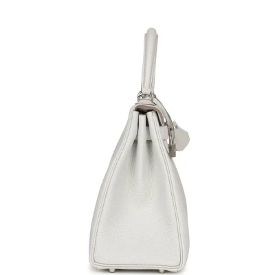 Hermes Kelly Retourne 28 Gris Pale Togo Palladium Hardware Hermes Kelly Retourne 28 Gris Pale Togo Palladium Hardware