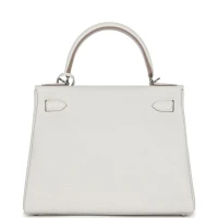 Hermes Kelly Retourne 28 Gris Pale Togo Palladium Hardware Hermes Kelly Retourne 28 Gris Pale Togo Palladium Hardware