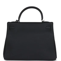 Hermes Kelly Retourne 32 Black Togo Palladium Hardware Hermes Kelly Retourne 32 Black Togo Palladium Hardware