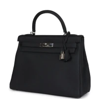 Hermes Kelly Retourne 32 Black Togo Palladium Hardware Hermes Kelly Retourne 32 Black Togo Palladium Hardware