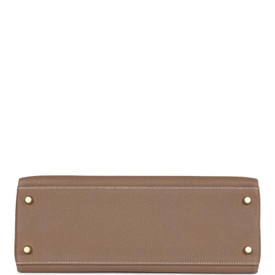 Hermes Kelly Retourne 32 Etoupe Togo Gold Hardware