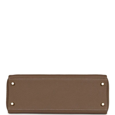 Hermes Kelly Retourne 32 Etoupe Togo Gold Hardware
