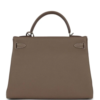 Hermes Kelly Retourne 32 Etoupe Togo Palladium Hardware Hermes Kelly Retourne 32 Etoupe Togo Palladium Hardware
