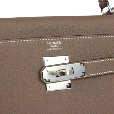 Hermes Kelly Retourne 32 Etoupe Togo Palladium Hardware Hermes Kelly Retourne 32 Etoupe Togo Palladium Hardware