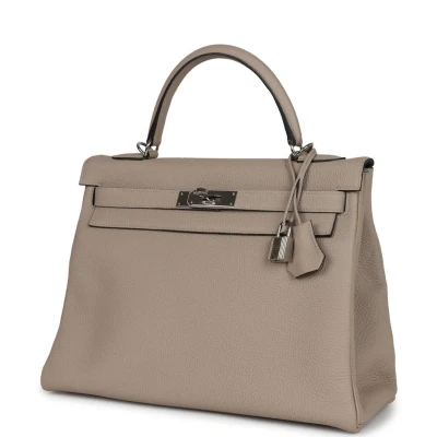 Hermes Kelly Retourne 32 Gris Tourterelle Togo Palladium Hardware Hermes Kelly Retourne 32 Gris Tourterelle Togo Palladium Hardware