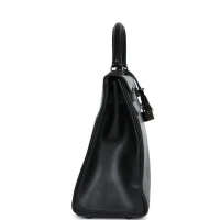 Hermes Kelly Retourne 32 SO Black Box Black Hardware Hermes Kelly Retourne 32 SO Black Box Black Hardware