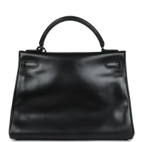Hermes Kelly Retourne 32 SO Black Box Black Hardware Hermes Kelly Retourne 32 SO Black Box Black Hardware