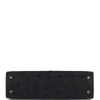 Hermes Kelly Sellier 20 Black Ostrich Gold Hardware Hermes Kelly Sellier 20 Black Ostrich Gold Hardware