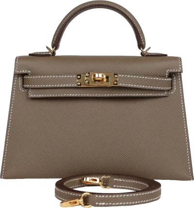 Hermes Kelly Sellier 20 Etoupe Epsom Gold Hardware Hermes Kelly Sellier 20 Etoupe Epsom Gold Hardware
