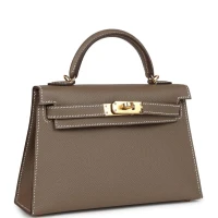 Hermes Kelly Sellier 20 Etoupe Epsom Gold Hardware Hermes Kelly Sellier 20 Etoupe Epsom Gold Hardware