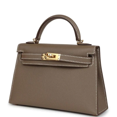 Hermes Kelly Sellier 20 Etoupe Epsom Gold Hardware Hermes Kelly Sellier 20 Etoupe Epsom Gold Hardware