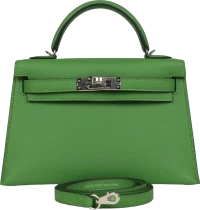 Hermes Kelly Sellier 20 Vert Yucca Epsom Palladium Hardware Hermes Kelly Sellier 20 Vert Yucca Epsom Palladium Hardware
