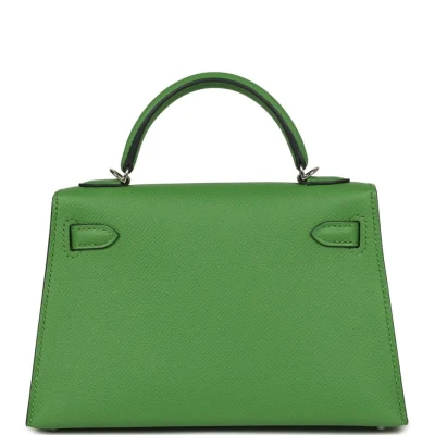 Hermes Kelly Sellier 20 Vert Yucca Epsom Palladium Hardware Hermes Kelly Sellier 20 Vert Yucca Epsom Palladium Hardware