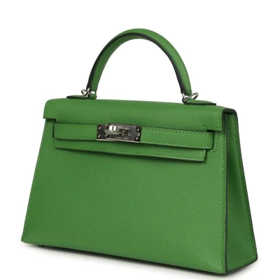 Hermes Kelly Sellier 20 Vert Yucca Epsom Palladium Hardware Hermes Kelly Sellier 20 Vert Yucca Epsom Palladium Hardware