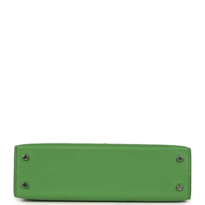 Hermes Kelly Sellier 20 Vert Yucca Epsom Palladium Hardware Hermes Kelly Sellier 20 Vert Yucca Epsom Palladium Hardware