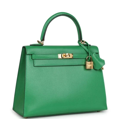 Hermes Kelly Sellier 25 Bambou Chevre Chamkila Gold Hardware Hermes Kelly Sellier 25 Bambou Chevre Chamkila Gold Hardware