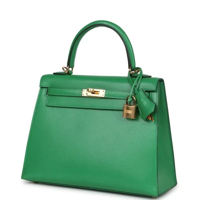 Hermes Kelly Sellier 25 Bambou Chevre Chamkila Gold Hardware Hermes Kelly Sellier 25 Bambou Chevre Chamkila Gold Hardware