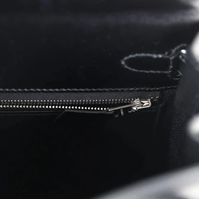 Hermes Kelly Sellier 25 Black Box Palladium Hardware Hermes Kelly Sellier 25 Black Box Palladium Hardware
