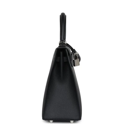 Hermes Kelly Sellier 25 Black Epsom Palladium Hardware Hermes Kelly Sellier 25 Black Epsom Palladium Hardware