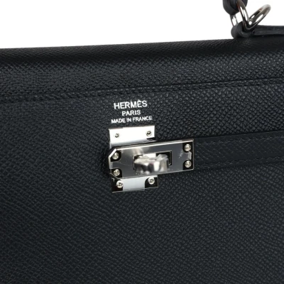 Hermes Kelly Sellier 25 Black Epsom Palladium Hardware Hermes Kelly Sellier 25 Black Epsom Palladium Hardware