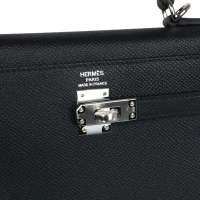 Hermes Kelly Sellier 25 Black Epsom Palladium Hardware Hermes Kelly Sellier 25 Black Epsom Palladium Hardware